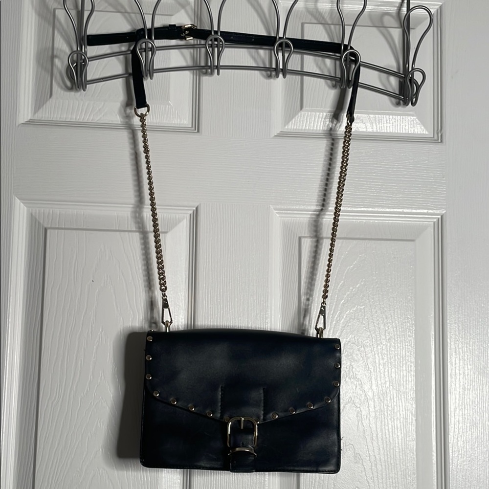 Rebecca minkoff medium biker leather crossbody handbag